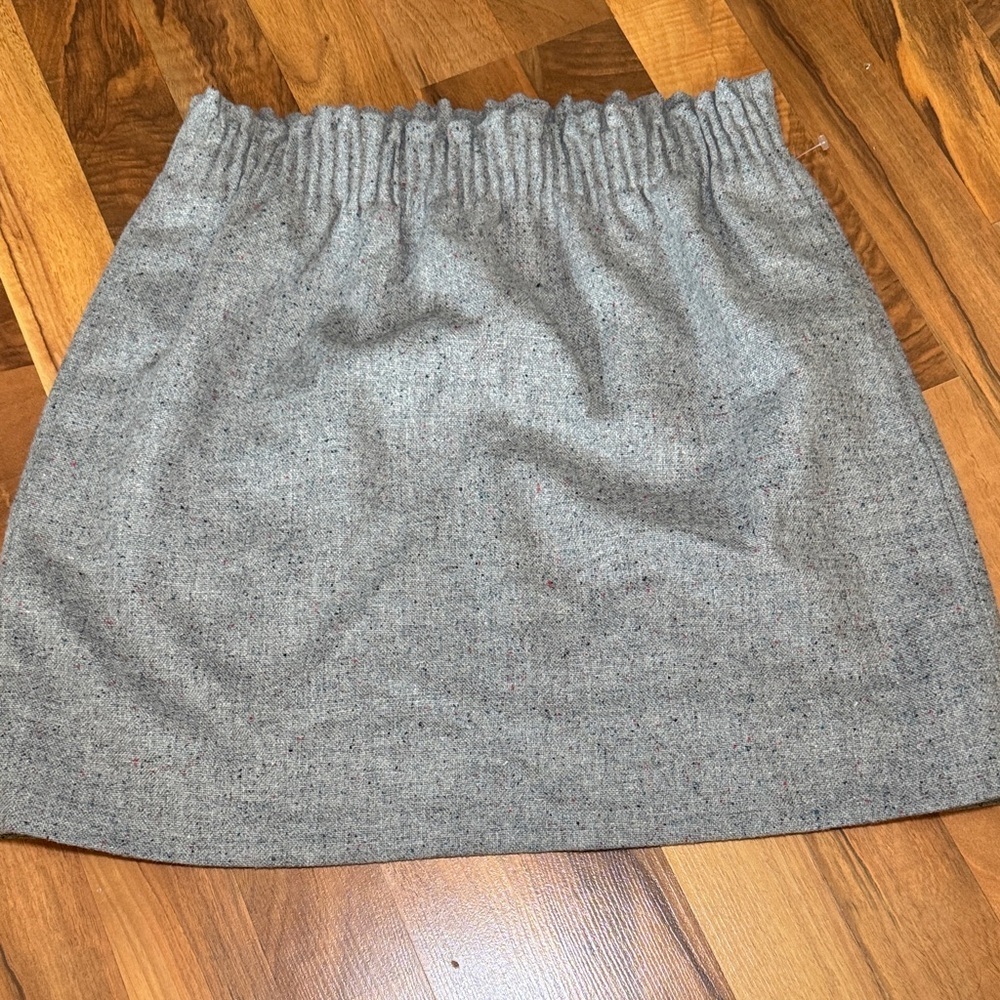 J. Crew Heather Gray speckled Mini Skirt